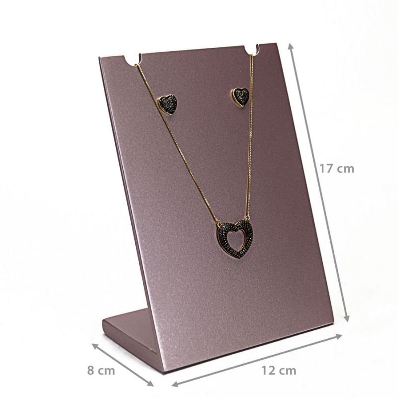 Expositor Pequeno para Brincos e Gargantilhas - 12x17 cm. Rosa Make