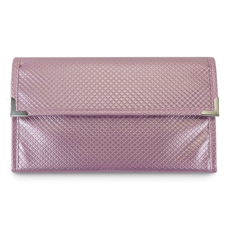 Pasta Pequena Mostruário para Joias - 27x42,5 cm. Rodes Rosê Metalizado - Suede Rosê