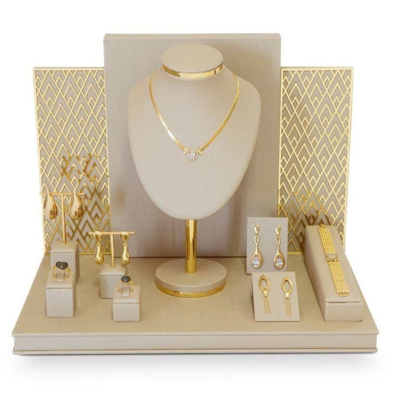 Vitrine Allure Dunny Champagne - Dourado Metalizado