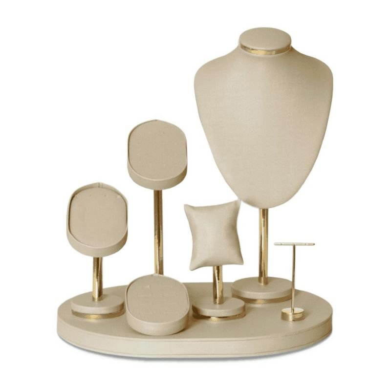 Vitrine Lux Dunny Champagne - Dourado Metalizado
